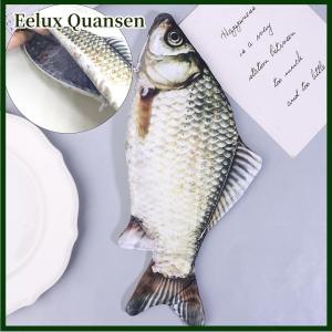 Eelux Cá Chép Cá chép bút Túi thực tế hình dạng cá Make-up Pouch bút chì bút Trường hợp với dây kéo trở lại trường học bút chì Túi bút chì túi