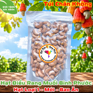 Hạt Điều Rang Muối Loại 1 (500g) | Hạt Dinh Dưỡng Ăn Kiêng Ăn Vặt | Quà Tặng Sức Khỏe Ý Nghĩa | MỚI BAO ĂN | Cashew