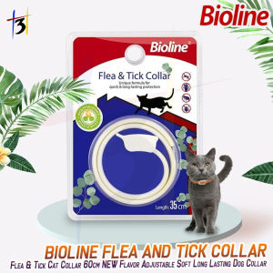 (VARIATION) Bioline Cat Collar / Dog Collar Anti-Tick & Flea 35cm Collar / Bioline Flea & Tick Dog Collar 60cm NEW Flavor Adjustable Soft Long Lasting Dog Collar / Bioline Flea & Tick Cat Collar 35cm NEW Flavor Adjustable Soft Long Lasting Cat Collar