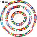 100pcs Tusuk Gigi Bendera Negara Dekorasi Bendera Tusuk Gigi Tusuk Bendera Untuk Pesta Perayaan. 