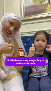 VITASEN Daily Multivitamin Plus Lysine Chewable Tablet (Orange) - For Kids Growth & Apite