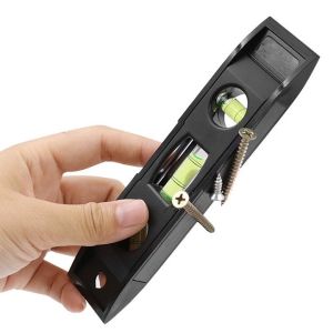 THƯỚC THỦY 3 TRỤ CÂN BẰNG CÓ NAM CHÂM DÀI 15cm màu đen TIỆN ÍCH KỸ THUẬT SỮA CHỮA NHÀ CỬA. TH0933