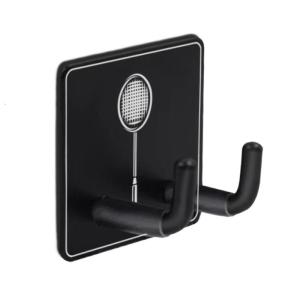 Wall Mounted Racket Rack Metal Hanging Hook Tennis Racket Holder Vertical Display Holder for Garage Gym Workouts