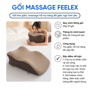 Gối Đa Năng Feelex Công Thái Học Hỗ Trợ Nâng Đỡ Cơ Thể Giữ Tư Thế Thoải Mái Thư Giãn Khi Nghỉ Ngơi - Giảm Áp Lực Khi Nằm