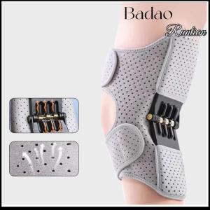 Badao Powerful Rebound Springs Knee Assistive Device Non-Slip Breathable Knee Booster Adjustable Spring Stabilizer Brace Joint Support
