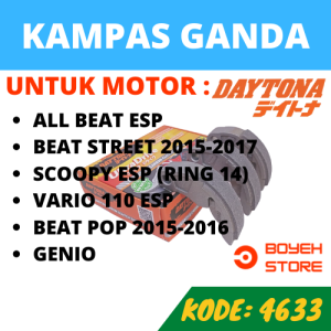 Kampas Ganda Beat Fi Starter Halus Daytona Original 4633