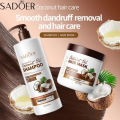 Sadoer Original Coconut Oil Set Anti-dandruff Coconut Oil Shampoo Moisturizing Amino Acid Removal Dandruff Conditioner 500ML. 