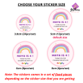 GifthausSG Personalised Custom Birthday Sticker Labels Party Favor Labels Goodie Bag Labels Stickers Children Teacher Christmas Day. 