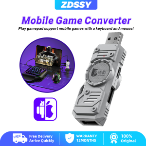 ZDSSY Gamwing M9 Mobile Game Keyboard & Mouse Controller Converter Adapter for PUBG Mobile COD App Setting Supported For IOS 10+/Android 8+/Harmony OS Mobile Phones