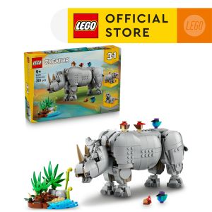 LEGO Creator 3in1 31171 Wild Animals: Majestic Rhino with Birds (780 Pieces)