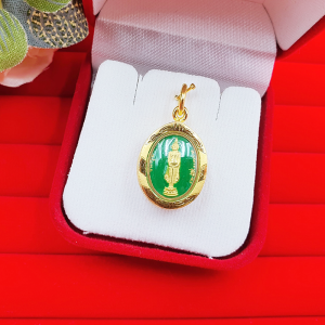 จี้พระประจำวันเกิด 1.5x2 cm งานลงยา ใส่เสริมดวงประจำวันเกิด เสริมโชคลาภ ใส่ในชีวิตประจำวันได้ งานสวย พร้อมบูชา