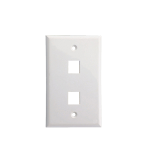 5Pcs RJ45 Wall Plate Keystone Jack Wall Plate 2 Port Cat6 Ethernet Wall Plate