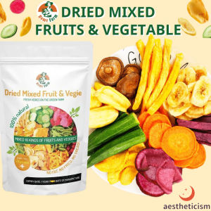250g Home Farm vegetable and fruit chips Dried Fruits Veggie Crisps Mixed 10 Kinds of Types Fruits