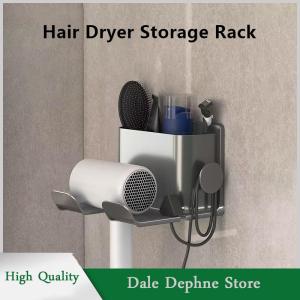 [Dale Dephne] ที่วางไดร์เป่าผมใหม่ที่ยืดผมชั้นเล็บฟรีสำหรับห้องติดผนังชั้นเก็บของในห้องน้ำอุปกรณ์ในห้องน้ำ