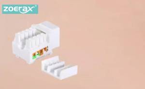 ZoeRax 10PCS RJ45 Keystone Jack Cat6 Cat5e Toolless Network Outlet Ethernet Wall Jack Module for Wall Plate LAN Cable