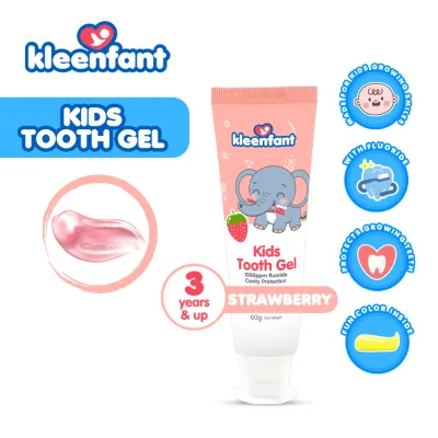 Kleenfant Kids Tooth Gel with Flouride & Xylitol Oral Care Safe Gentle on Gums