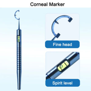 GREATLH 125mm Long Ophthalmic Cornea Marker Eye Corneal Marke Titanium Micorsurgical Instrument Ophthalmic