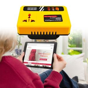 Nhiều Outlet thông minh Inverter 18-21V để 220V Inverter Adapter Bộ cấp điện biến tần cho thiết bị nhà