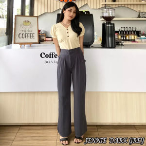 Celana Kulot Daily Anak Remaja Wanita Knit Jennie Pants Cullote Loose Highwaist Kekinian Usia 8 Sampai 15 Tahun