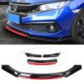 4Pcs Front Lips Bumper Depan Winglet Bumper Mobil Universal Lips Bumper 181Cm Bahan PP. 