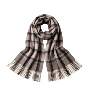 BESTITIT Mềm mại Khăn len cashmere Đã được làm dày Chống gió. Khăn giữ ấm cổ Thời trang Tua rua dài Khăn quàng kẻ sọc Mùa đông