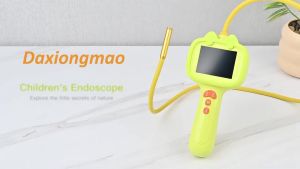 Daxiongmao Borescope Camera with Light for Kids STEM Science Educational Toy for 3 4 5 6 7 8 Years Old Boys & Girls Birthday Gift for Outdoor Adventures & Nature Discovery (Yellow)