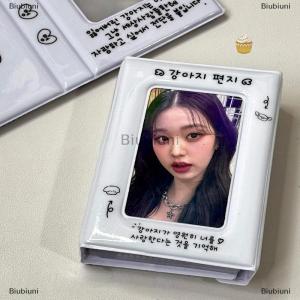 [COD] Biubiuni Ins Style Cream Puppy Single Palace Grid Loose Leaf Card Book Envelope Card Bag Album Storage Bag