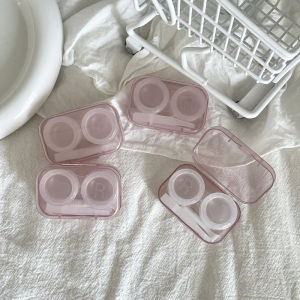 กล่องใส่คอนแทคเลนส์ แบบใส ระดับไฮเอนด์ กล่องเลนส์แบบพกพา กล่องคอนแทคเลนส์ พร้อมแหนบ G3535