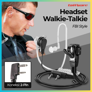 TERLARIS PENGIRIMAN CEPAT COD Taffware Headset Earphone FBI Style Air Duct untuk Walkie Talkie/EARPHONE full bass jenrni gaming nyaman di gunakan /ear[hone tidak bisik cocok untuk musik main game