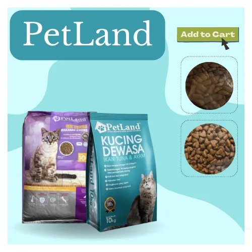 READY STOCK PETLAND Cat Food Dry Food 10KG Makanan