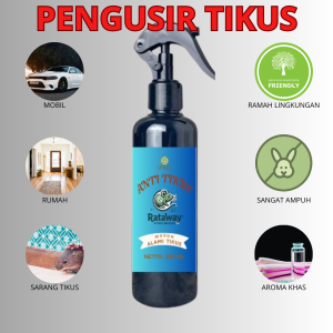 Pengusir tikus spray RATAWAY rat repellent rumah perabot kap mobil alami ramah lingkungan