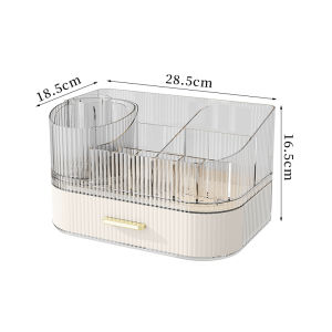 ชั้นวางเครื่องสำอาง มีลิ้นชัก กล่องเก็บเครื่องสำอาง วางซ้อนได้หลายชั้น ดีไซน์เรียบหรู 2129