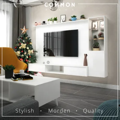 🔥 Free Install 🔥 Common Space Meun 6ft 7ft TV Cabinet | Hanging Cabinet | Almari TV Dinding | 电视机柜 114-02