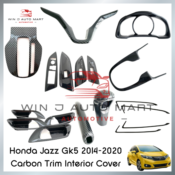 Honda Jazz Gk5 Carbon Look Interior Cover Lazada