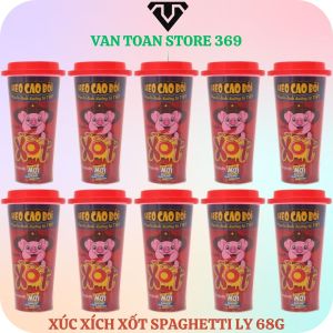 Xúc xích HEO CAO BỒI xốt kiểu spaghetti ly 68g