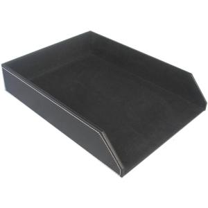 Luxurious PU Leather Desk Document Tray For A4 File Paper Featuring Stabilizing Core And Scratch Proof Fabric Lining