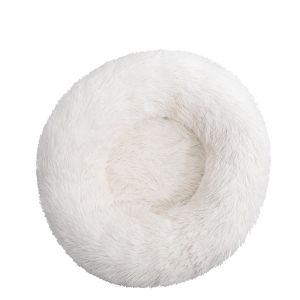 [KIKI PET] Pet Bed Kennel Round Cat Winter Warm Dog House Sleeping Bag Long Plush Super Soft Pet Bed Puppy Cushion Mat Dog Bed Cat Bed Dog Bed For Shih Tzu