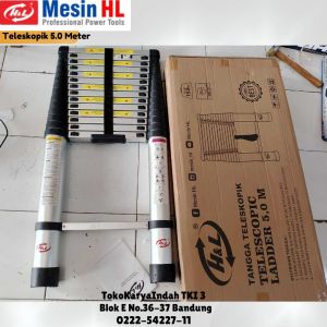 Tangga Ladder H&L HnL HL Teleskopik 5.0 Meter
