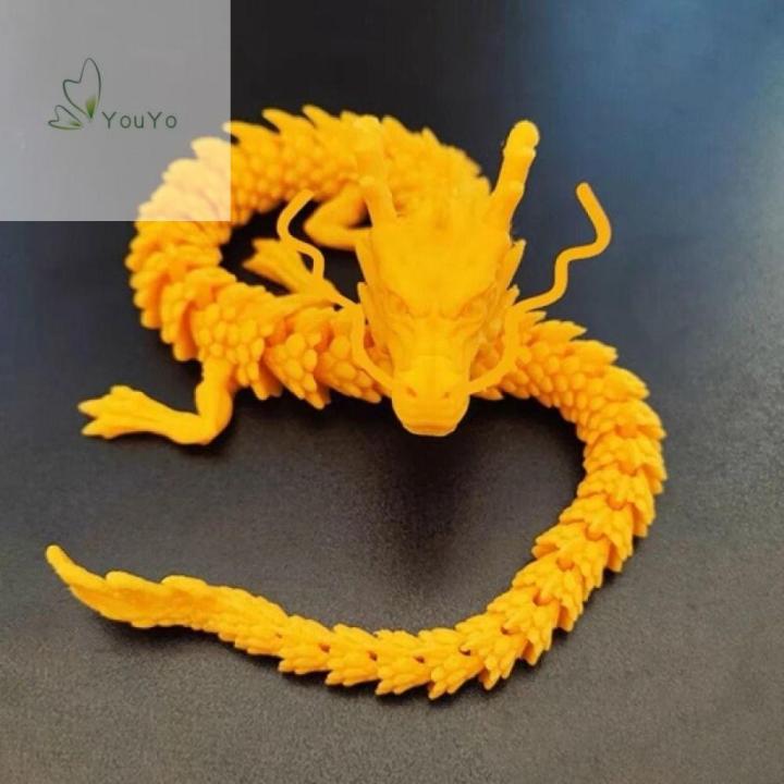 YOUYO 3D Articulated Chinese Dragon Long Printed Joint Movable Dragon ...