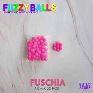 PomPom Balls Fuzzy Balls 2cm 50 pcs for DIY Projects Arts and Crafts | Fuzzy Ball | DIY Balls
