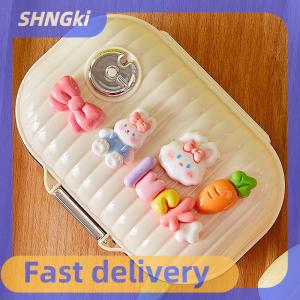 🔥Local delivery🔥 Mini Portable Box Travel Cartoon Cute Box For Seven Days Multi Grid Split Package s Tablets Sealed Storage Box