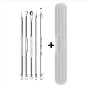 Dorisna 3/5/8Pcs Blackhead Remover Kit Stainless Steel Pore Acne Extraction Tools Professional Pimple Removal Set
