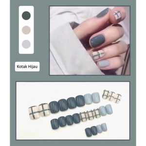 Kuku Palsu Motif Karakter Murah 24pcs Manicure Nail Sticker Wedding Murah