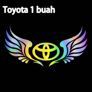 Logo Sayap Stiker Mobil Stiker Sayap Mobil Reflektif Tinggi Stiker Laser Sayap Mobil 3D Anti Air