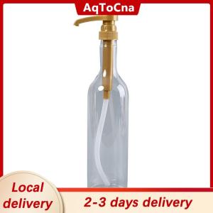 [COD] AqToCna Ship within 24 hours 750ml Transparent Coffee Syrup Bee Drip Storage Dispenser Pump Bottle Squeeze Milk Bottle Honey Jar Container