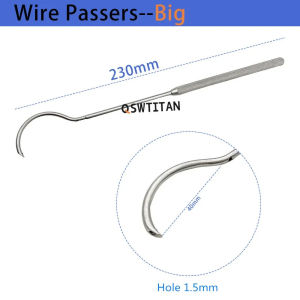 QSWTITAN Orthopedic Wire Guider Wire Passers 4 type for Trauma Orthopedic Instrument Veterinary