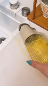 LODER ORPDRO 500ML 700ML Oil Dispenser Bottle Glass Oil Vinegar Dispenser Automatic Oil Return No Drip Kitchen Pourer