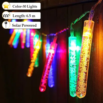 christmas lights solar power outdoor waterproof original Icicle string lights solar fairy light for Garden Yard Tree Decorative xmass lights waterproof solar