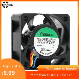 for Sunon PSD1204PHB1-A 40mm 12V 0.24A 2.9W PWM Fan for Electronics Inverters Cooling Solutions