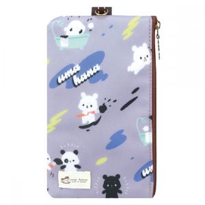 Uma hana HP Pouch with Lanyard  Handphone Touch Screen Long Wallet pouch   大滑手機套